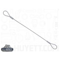 Itw Shakeproof 2 Loops Lanyard, 8 in, 3/64 in Pin Dia., Stainless Steel, Nylon Coated TSS1-046-8000N/B